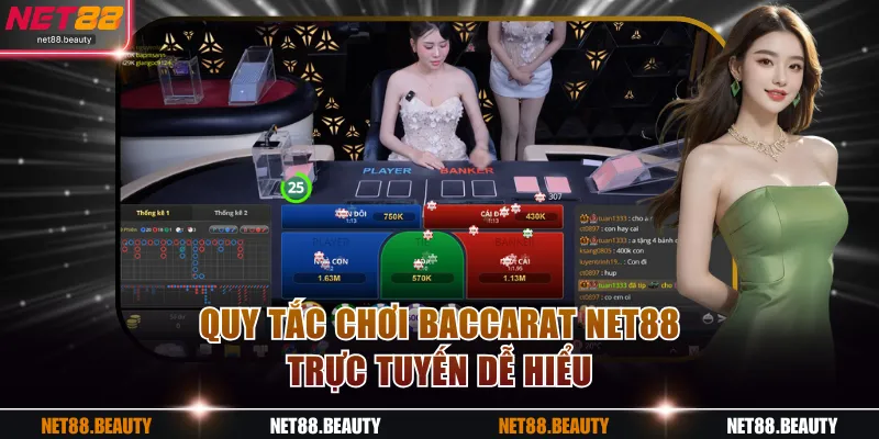 Quy tắc chơi Baccarat NET88 trực tuyến